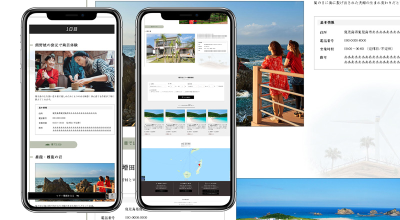 ツアー誘導 サテライトサイト制作のイメージ